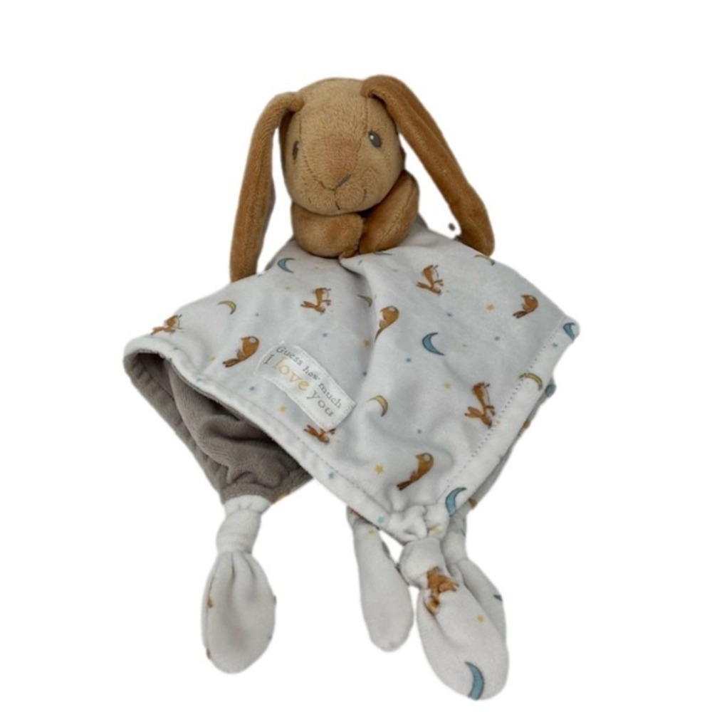 Kids Preferred Bunny Lovey Rabbit Plush Brown Knotted Guess How much I Love You